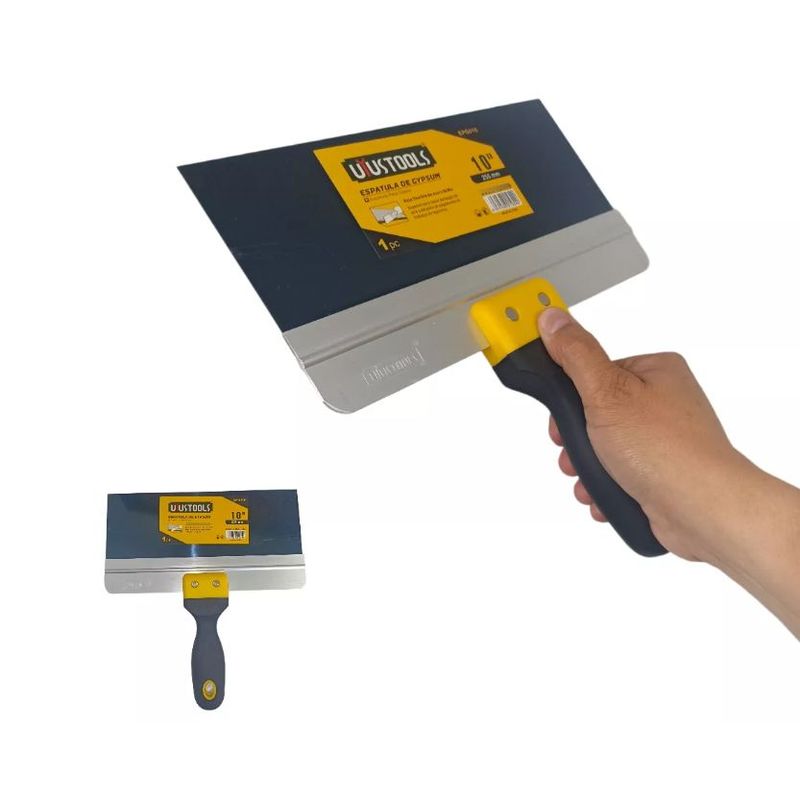 UYUSTOOLS - Espatula Gypsom 10 Flexible Yeso Drywall Empaste Uyustools