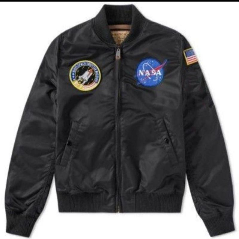 URBAN PLUS - Chaqueta hombre negra nasa hubble