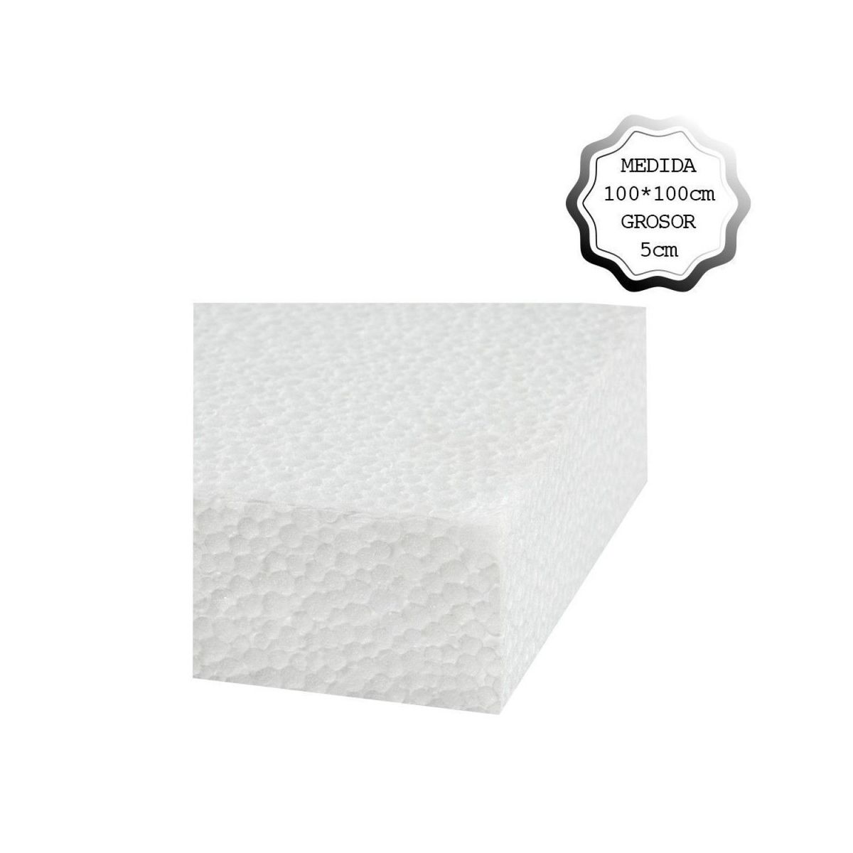 GARABATOS - Lamina Icopor 1Mt x 1Mt - 50Cm x5 Unidades