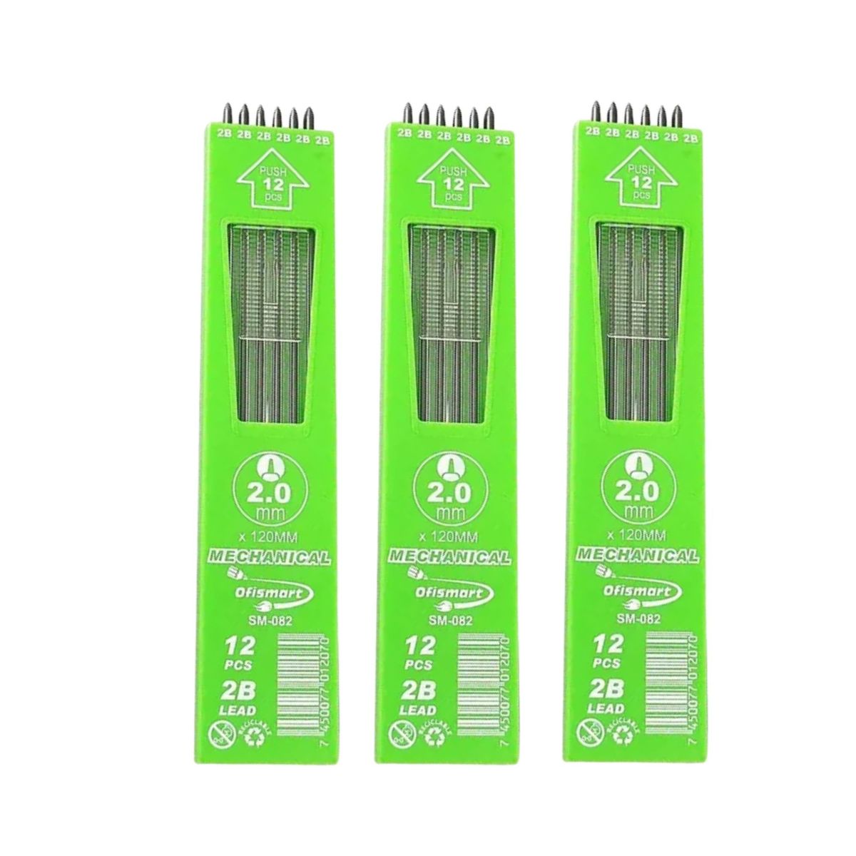 GARABATOS - Minas Portaminas 2mm X 12 Uds Paquete X 3 Uds
