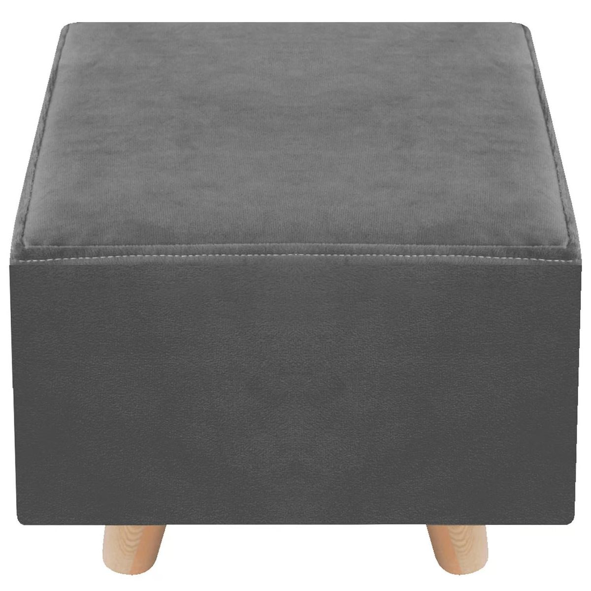 DISEÑOS RAMONA'S - Puff Cuadrados Setx2 Gris