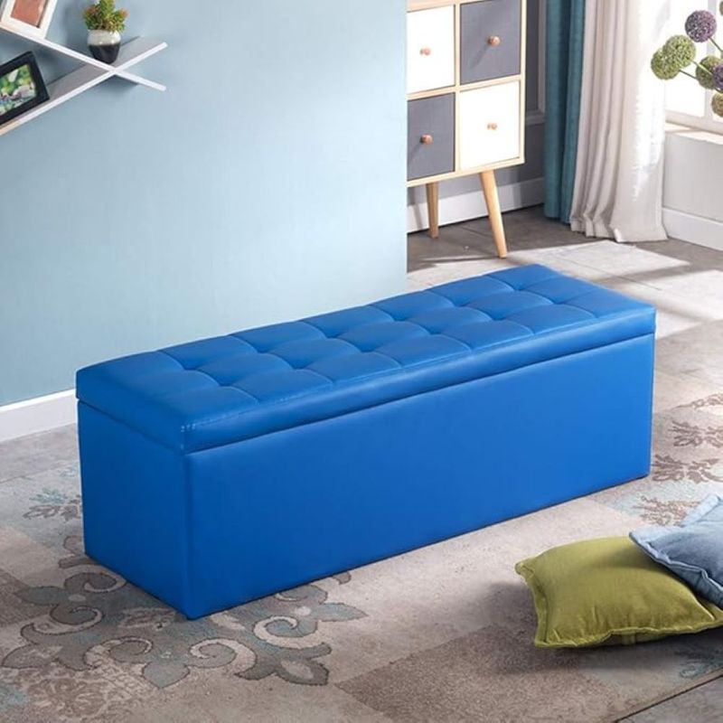 DISEÑOS RAMONA'S - Puff Baúl 80x40 Azul