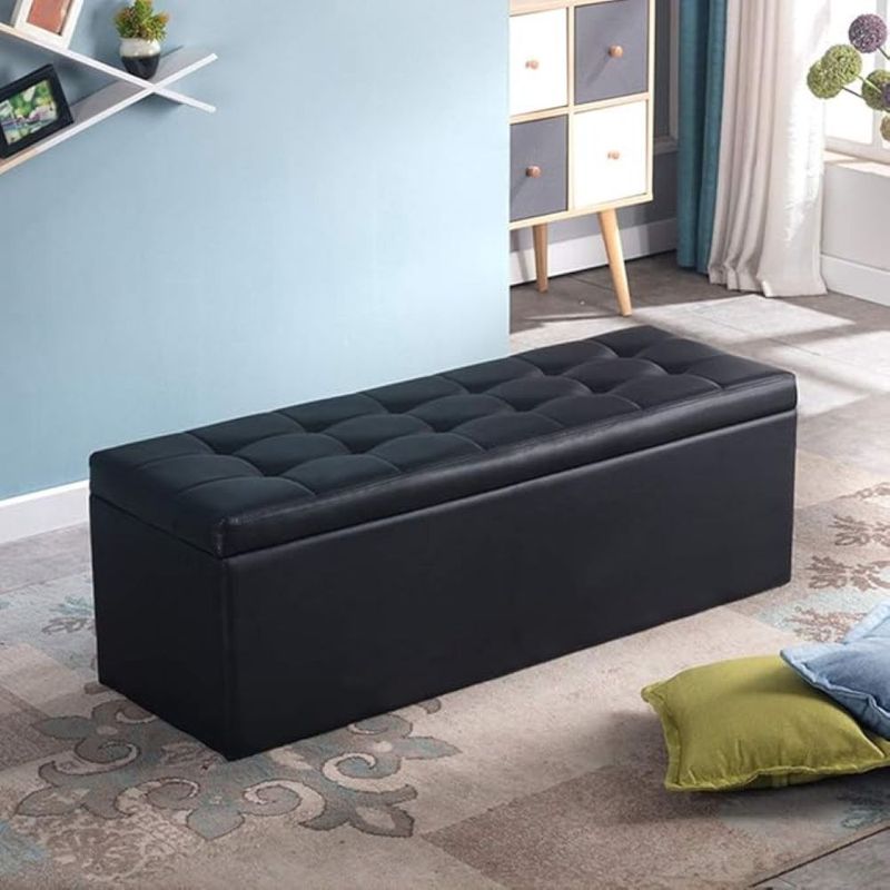 DISEÑOS RAMONA'S - Puff Baúl 80x40 Negro