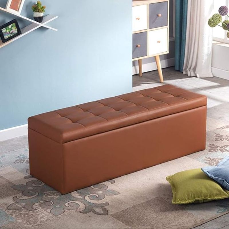 DISEÑOS RAMONA'S - Puff Baúl 80x40 Chocolate