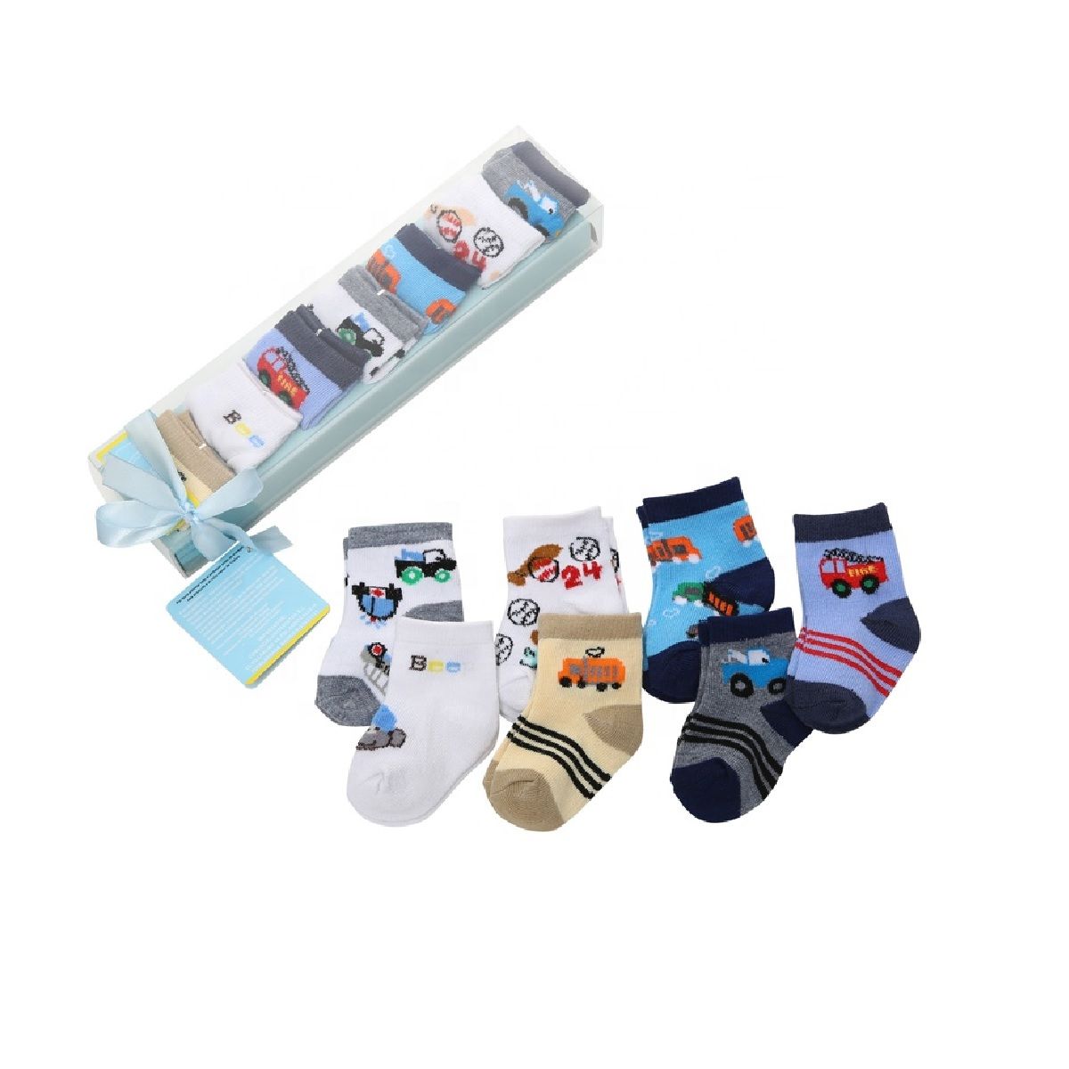 MUNDO BEBE - Medias Para Bebés En Caja Para Niño X7 Pares_.