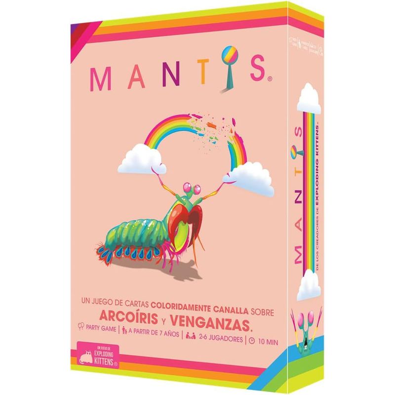 ASMODEE - Juego De Mesa Mantis De Colores Juego Familiar En Español