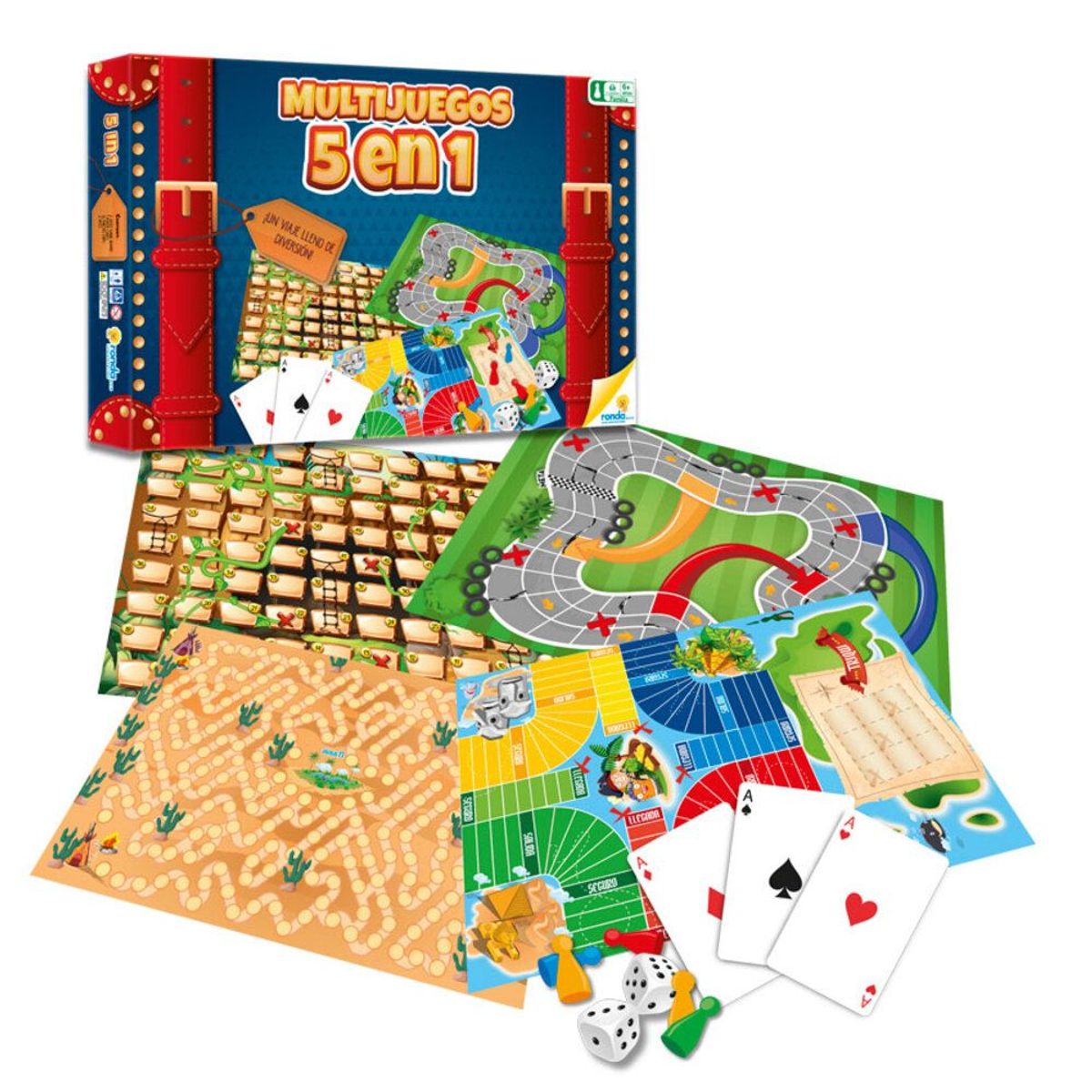 RONDA - Multijuegos 5 En 1 Ronda - Multicolor