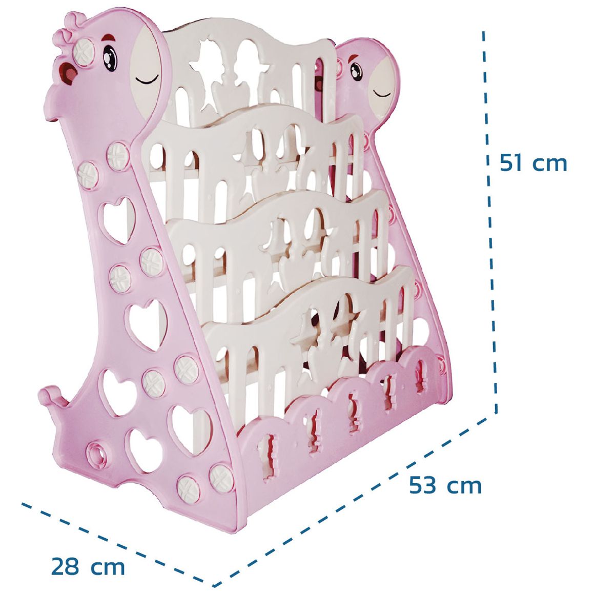 ENFANT'ASY - Librería Estantería Plástica Niños Librero Libro 51 X 53 Cm_.