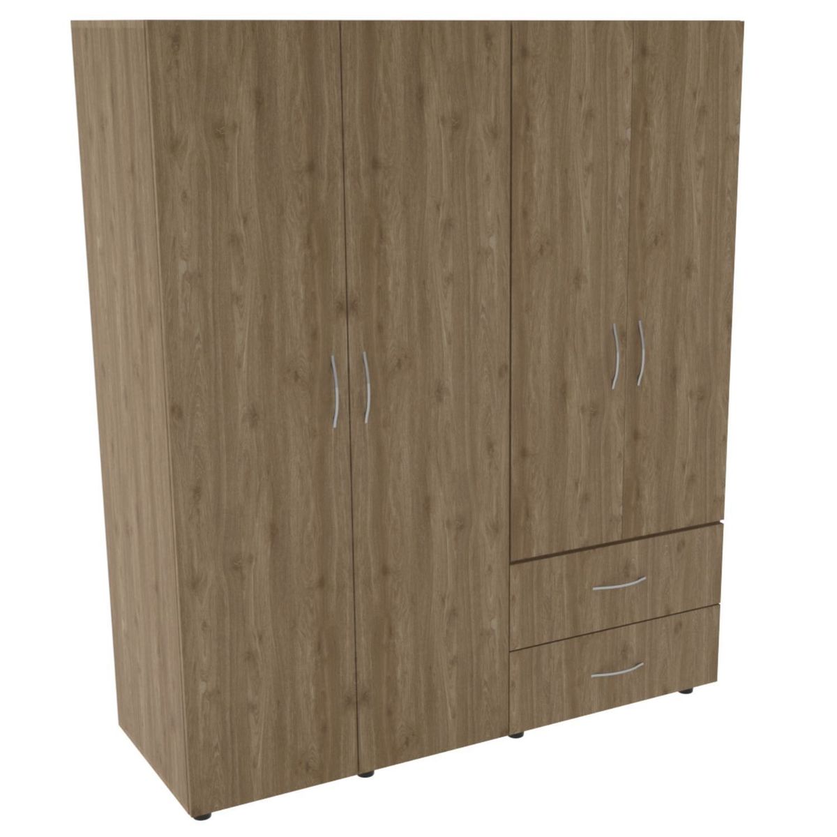 MODUOFI - Clóset Confort 167x140x50cm Color Palermo Blanco
