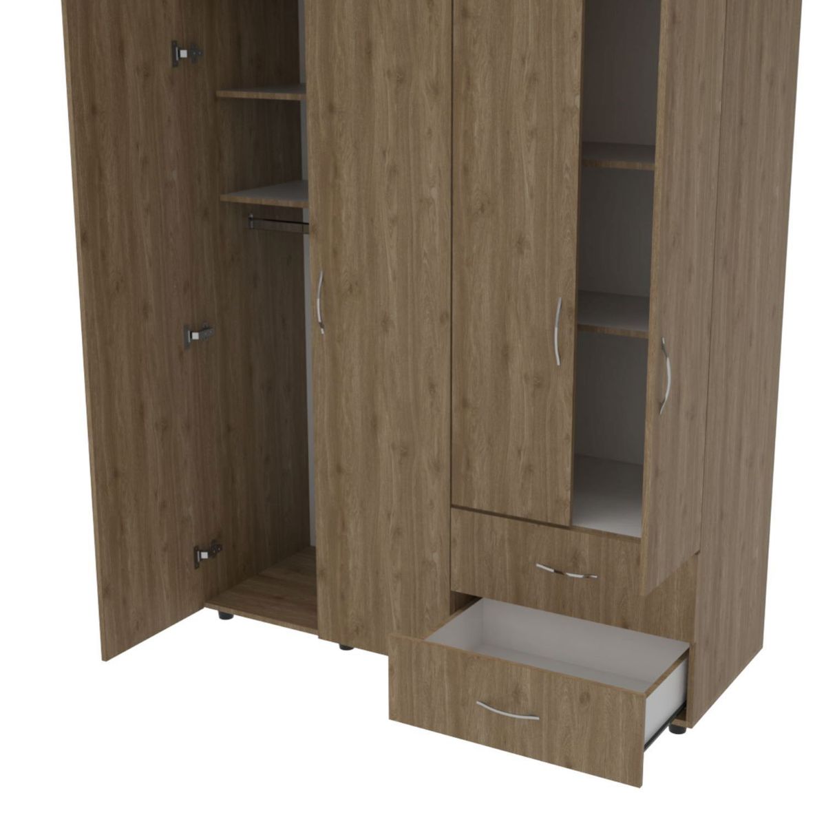 MODUOFI - Clóset Confort 167x140x50cm Color Palermo Blanco