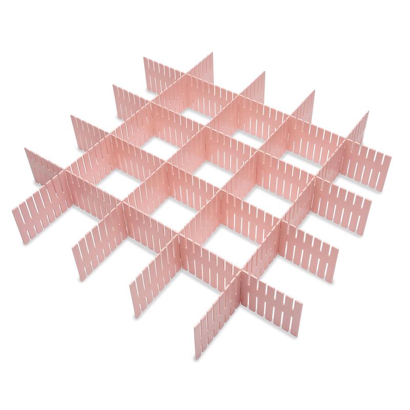 ENERGY PLUS - Set X8 Rejilla organizador de cajones ropa interior escritorio Rosa