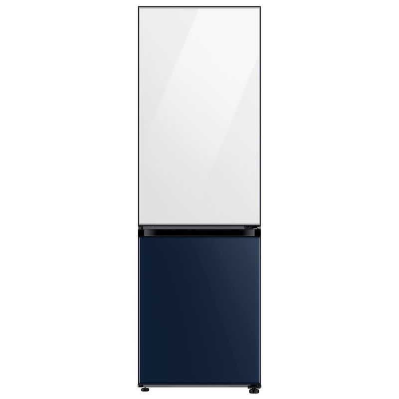 SAMSUNG - Nevera Samsung Bespoke 339 Lts Tipo Europeo Blanco Y Azul - Rb33A30708A/Co