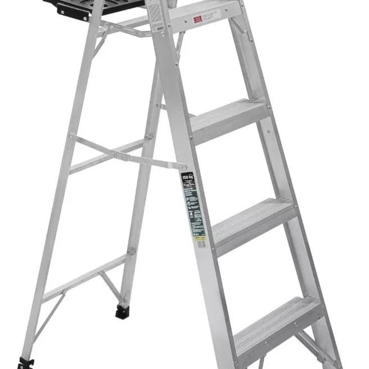 GENERICO - Escalera Tipo Tijera 4 Pasos Con Bandeja, 150 Kg Truper