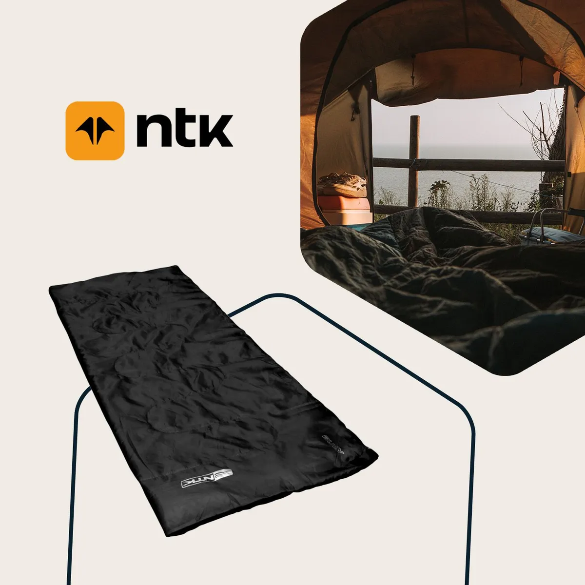 NTK - Combo Carpa Camping 2 personas + Sleeping Bag Individual-