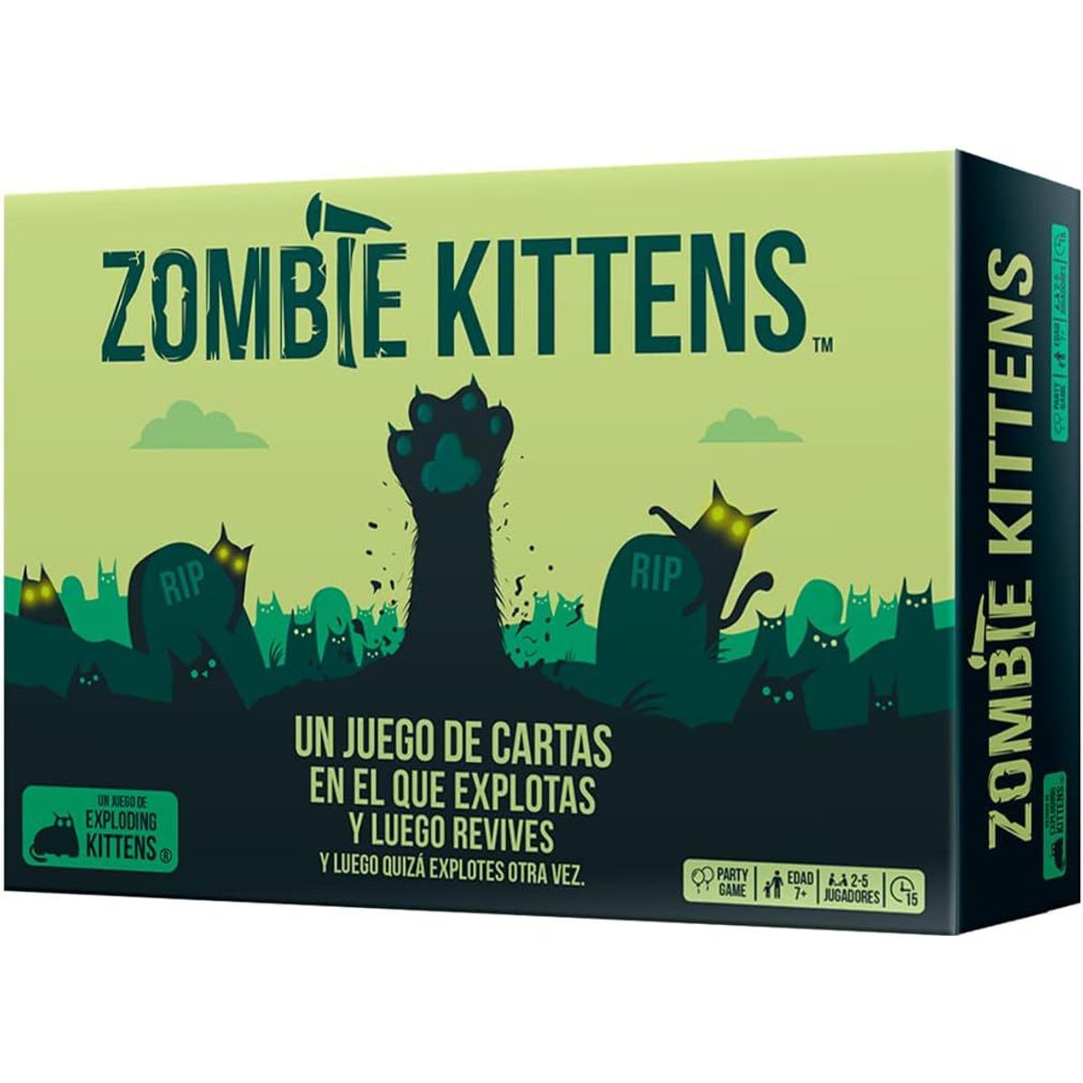 ASMODEE - Juegos De Mesa Zombie Kitten Para Niños Y Adultos