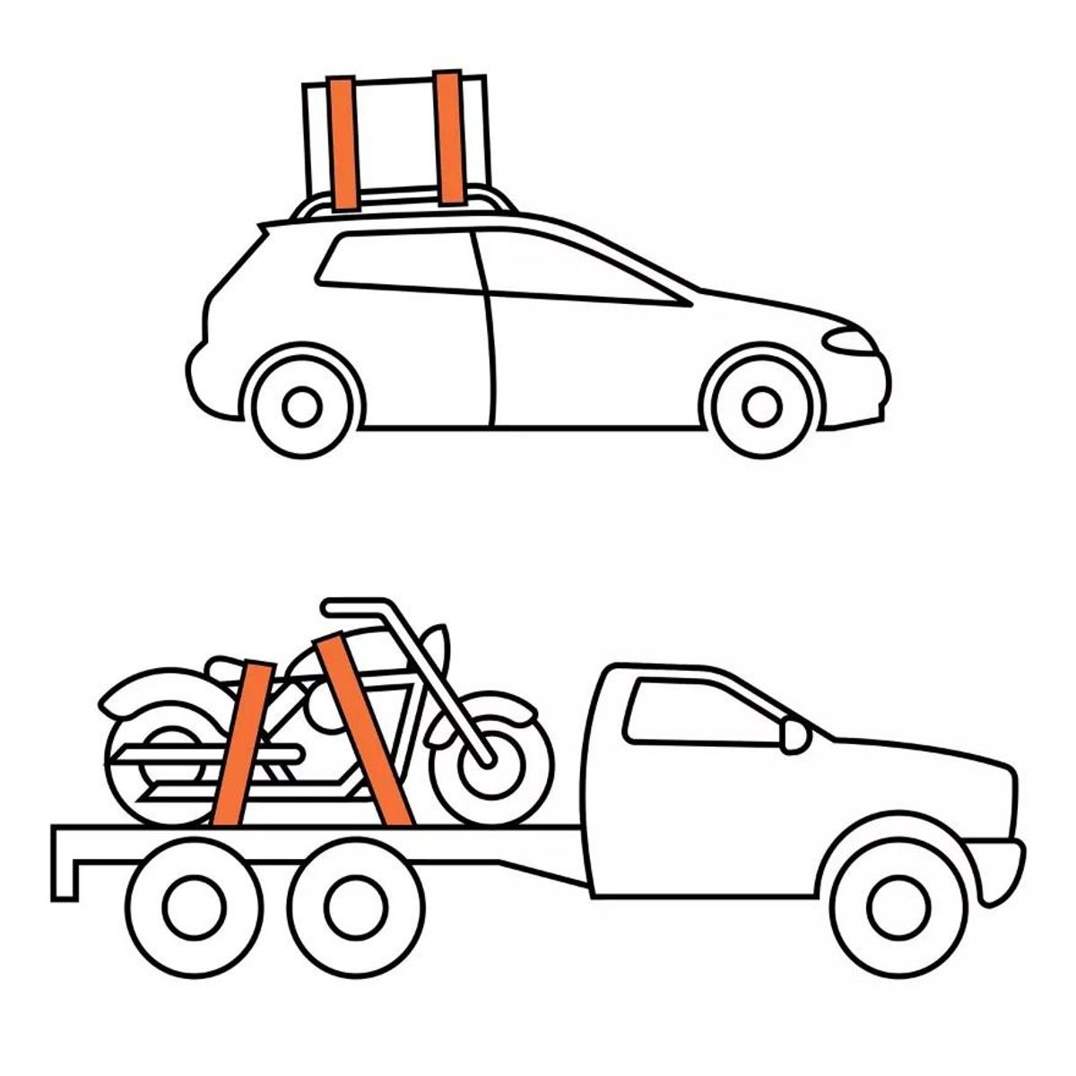 TRUPER - Juego De 2 Sujetadores Con Ratchet Carga Máxima 400 Kg
