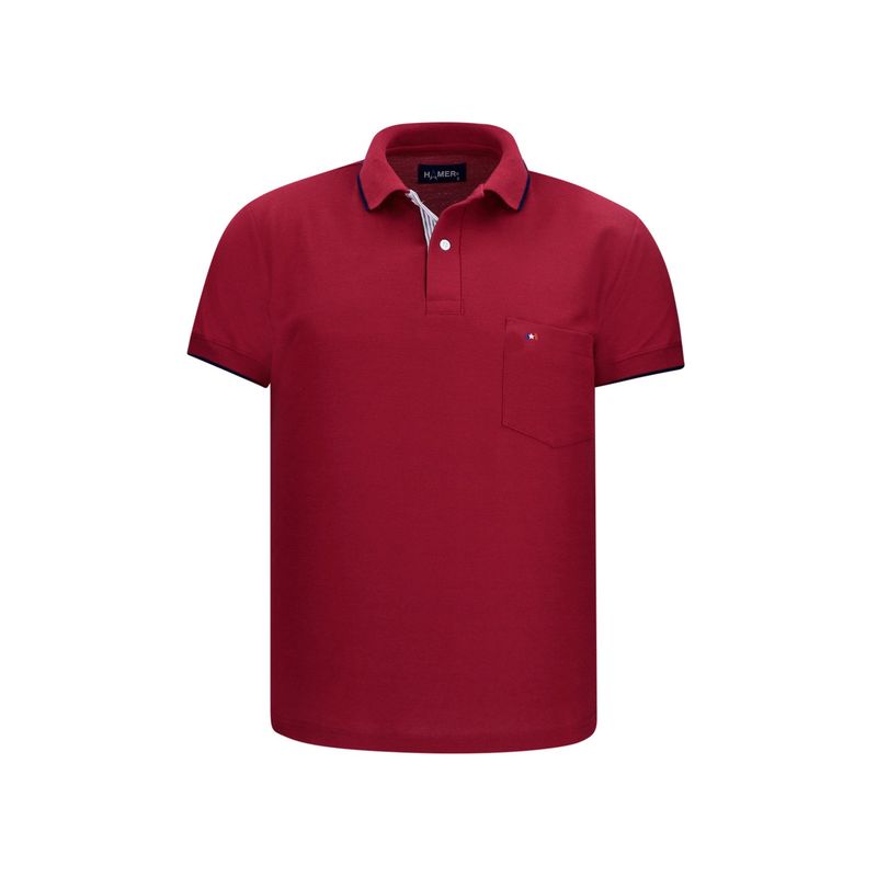 HAMER - Polo para hombre Hamer con bolsillo_.