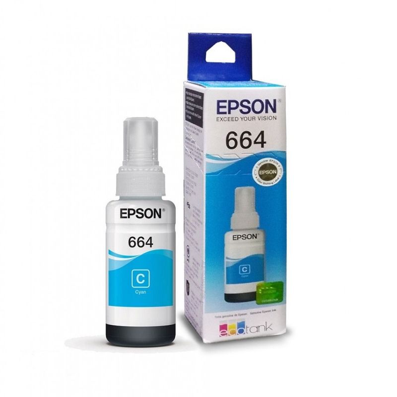 EPSON - TINTA EPSON T664 CYAN COMPATIBLE CON L121