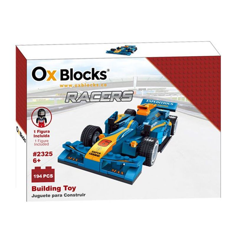 OX BLOCKS - OX Racers - Bloques de juguete para construir - 194 piezas