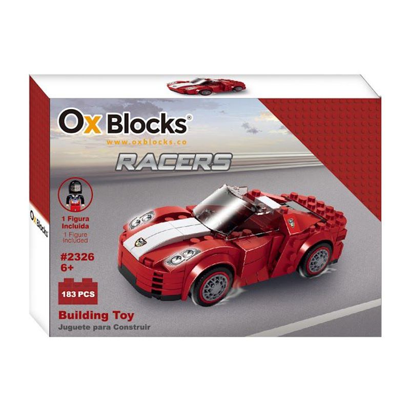 OX BLOCKS - OX Racers - Bloques de juguete para construir - 183 piezas
