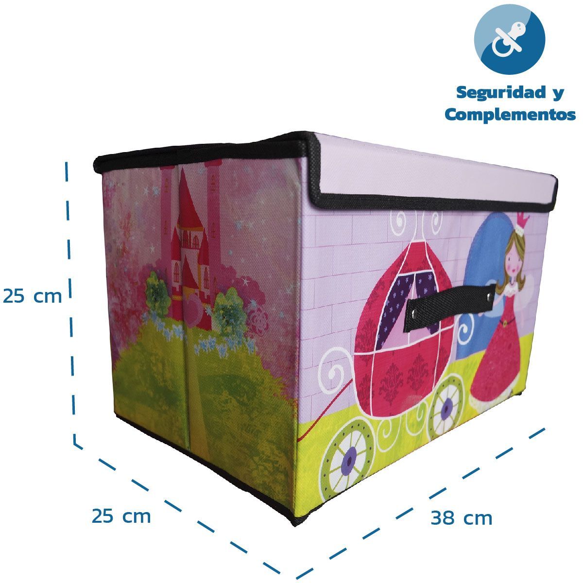 ENFANT'ASY - Organizador De Juguetes Y Ropa Infantil Caja Con Tapa