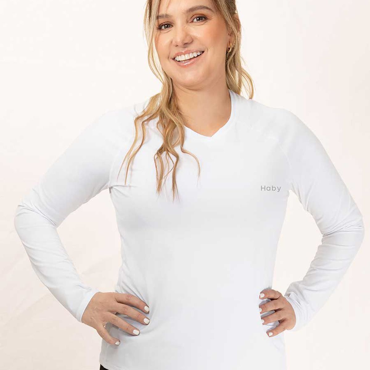 HABY - Camiseta Deportiva Manga Larga Haby