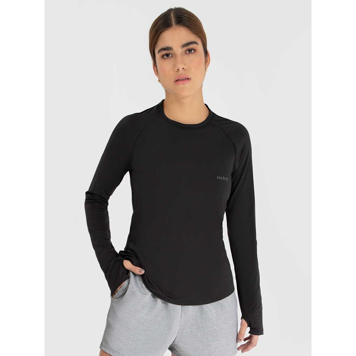HABY - Camiseta Deportiva Manga Larga Haby