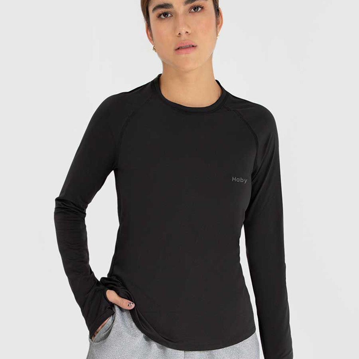 HABY - Camiseta Deportiva Manga Larga Haby