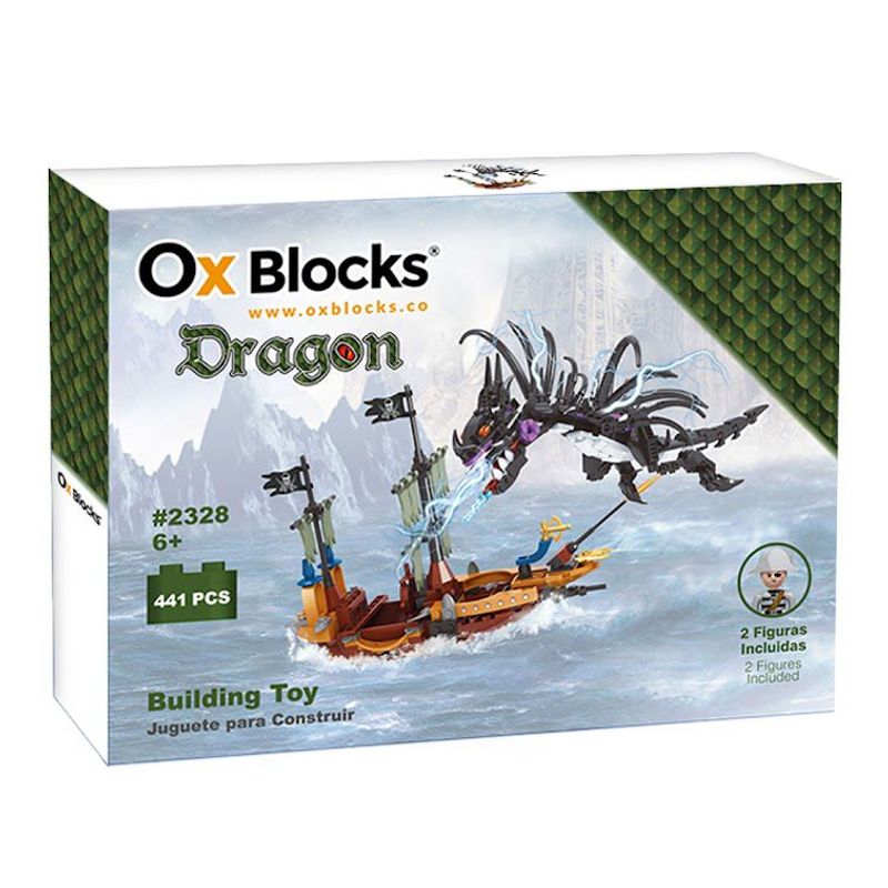 OX BLOCKS - OX Dragon - Bloques de juguete para construir - 441 piezas