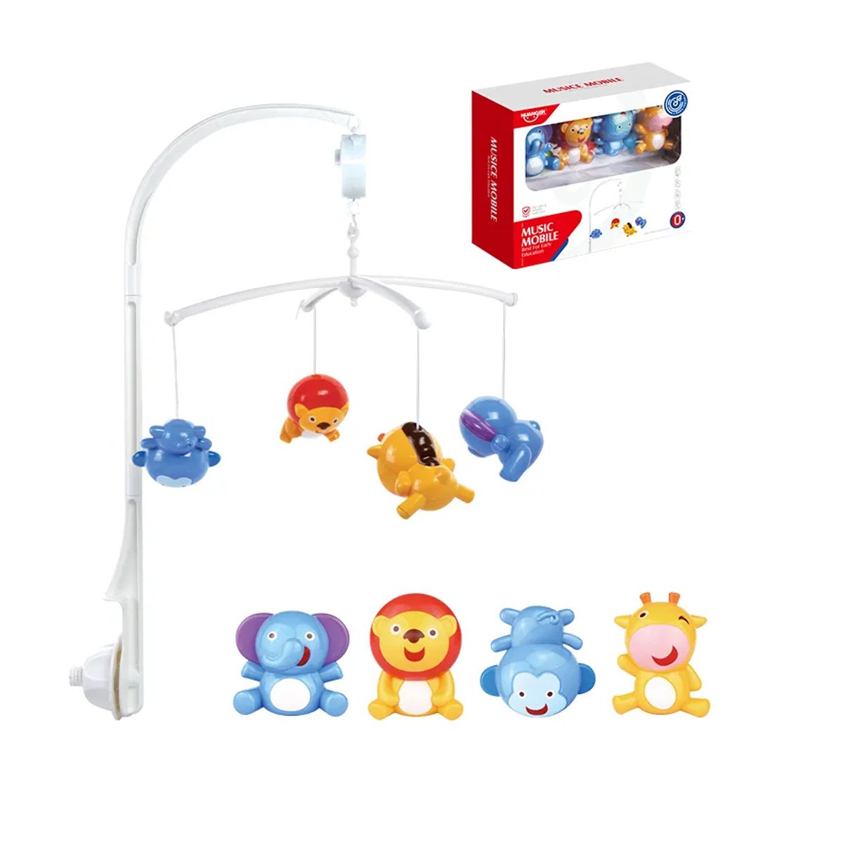 KIDSHOP - Movil Musical Para Bebe Para Cuna O Corral Animales HE0305