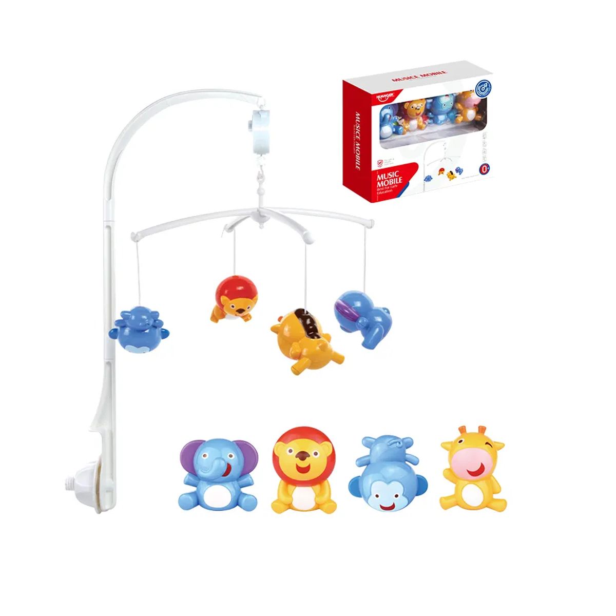 KIDSHOP - Movil Musical Para Bebe Para Cuna O Corral Animales HE0305