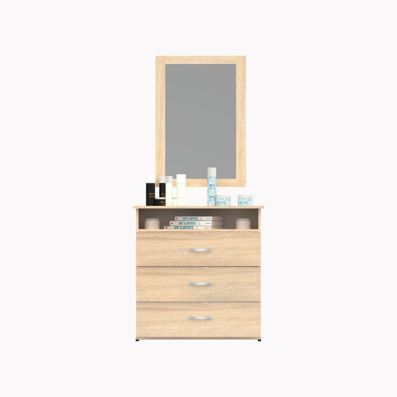 MODUOFI - Comoda con espejo 3 Cajones  Color Germany