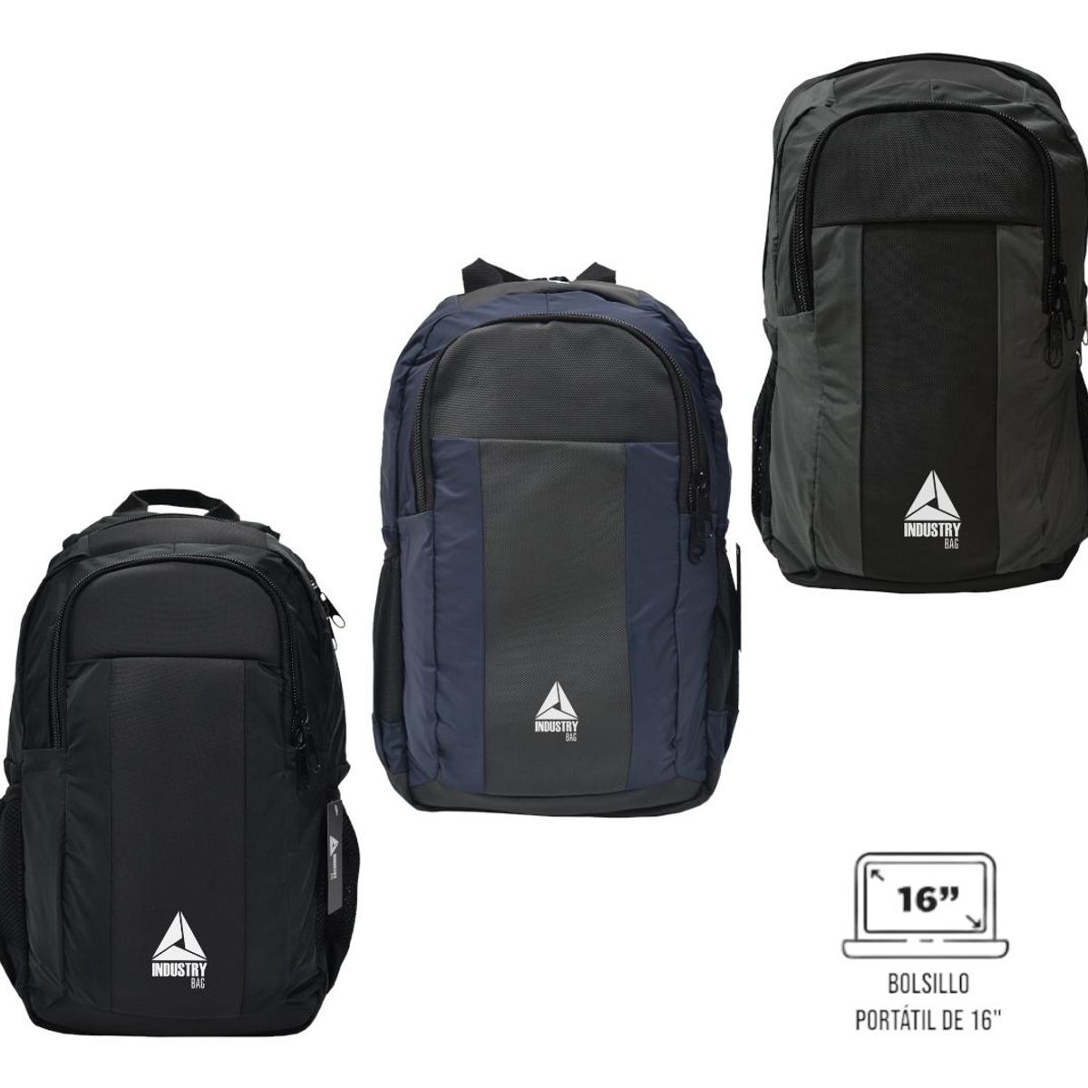 INDUSTRY BAG - Morral Laptop INDUSTRY BAG Maleta Impermeable Con Bolsillo Portátil 16