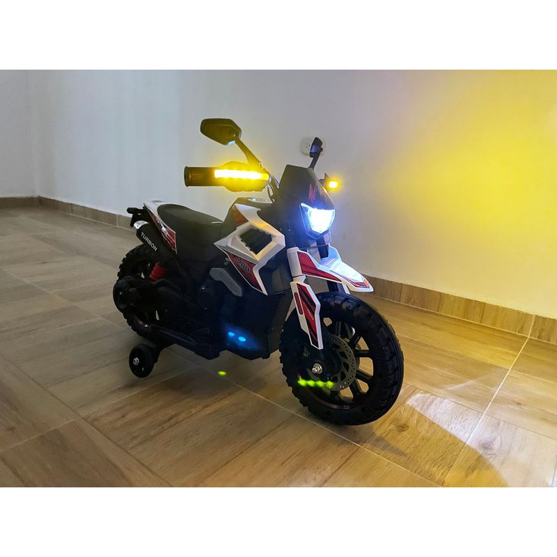 BEBESUNITA - Moto Carro Electrica Niños 1 a 3 Años Usb 12v Mp3 - Blanco