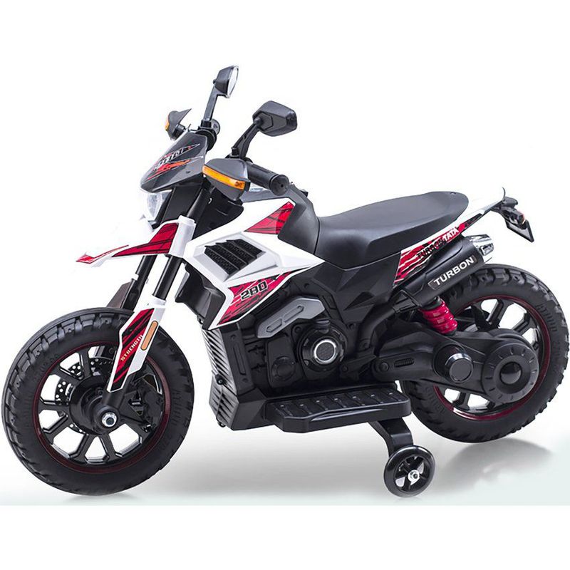BEBESUNITA - Moto Carro Electrica Niños y Nñas 1 a 3 Años Usb 12v Mp3 - Blanco