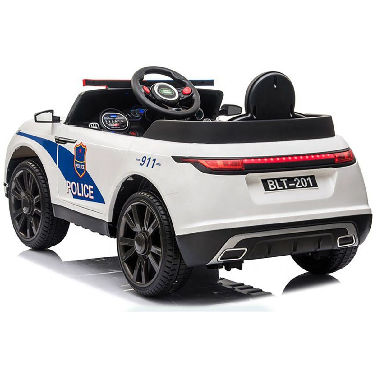 BEBESUNITA - Carro Electrico Niños Land Rover Llanta Caucho 12v - Blanco