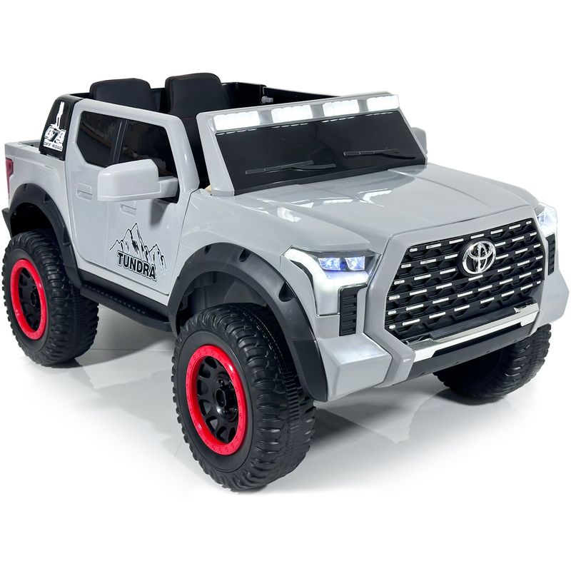 TOYOTA - Carro Toyota 4x4 Electrico 12v Llanta Caucho Control - Gris