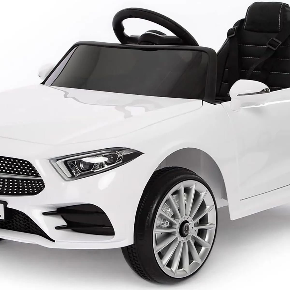 MERCEDES BENZ - Carro Electrico Niños Mercedes B Ctrol Luce Led 12V - blanco