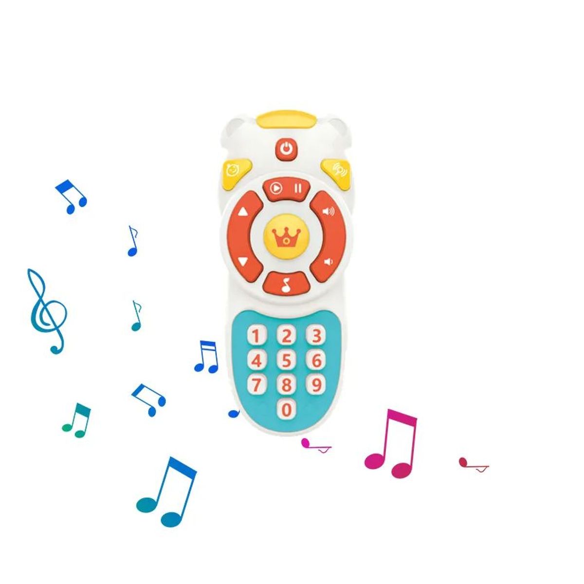 KIDSHOP - Control Remoto Musical Luces Para Bebe Aprende Ingles J-9154