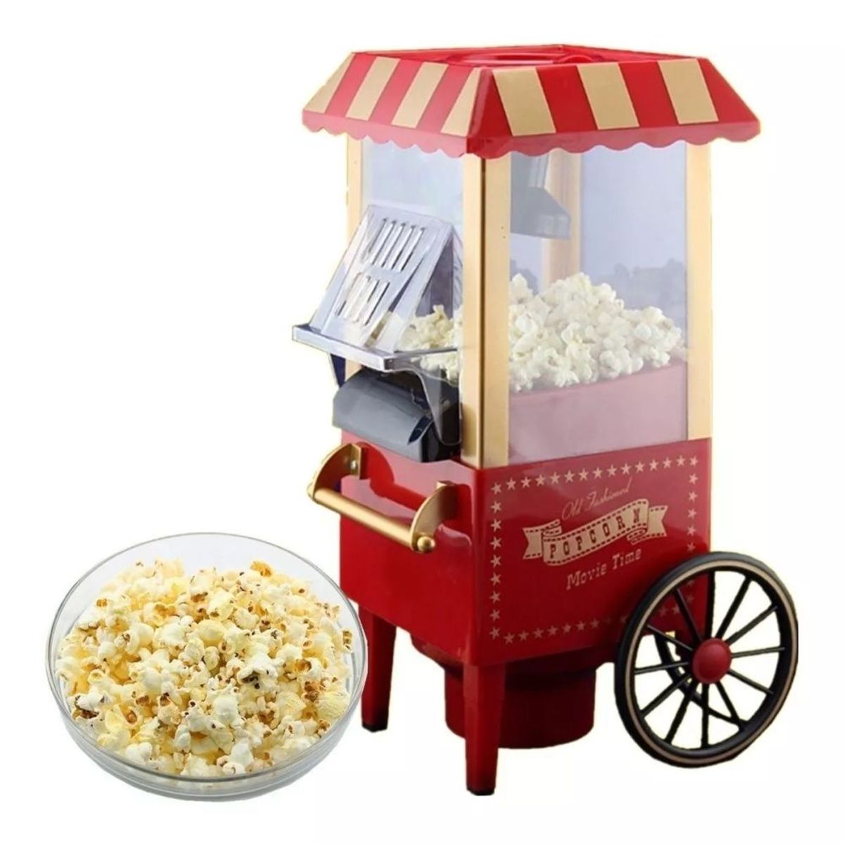 GENERICO - Maquina Crispetera Electrica Casera Sin Aceite