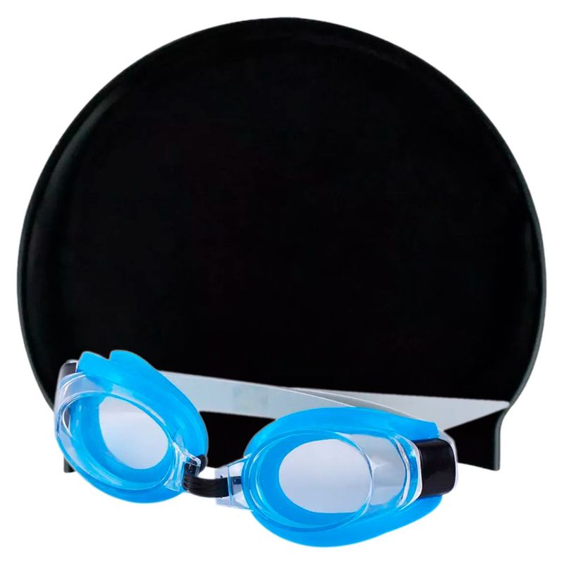 GENERICO - Set natación intex kit x 3 gafas gorro silicona y tapa oidos