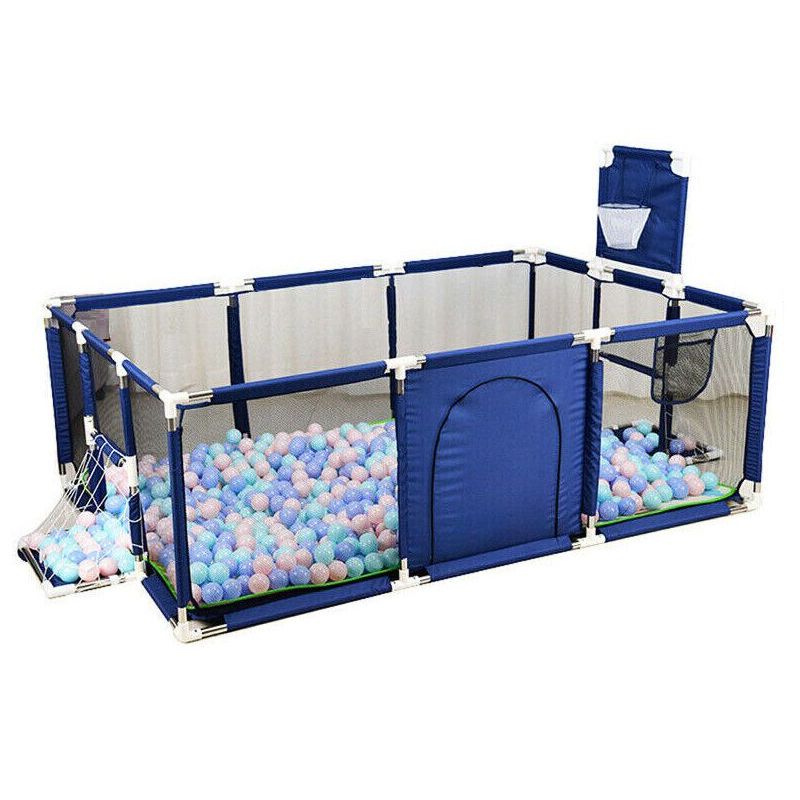 GENERICO - Parque Infantil Tipo Corral De Malla Para Bebes - Azul