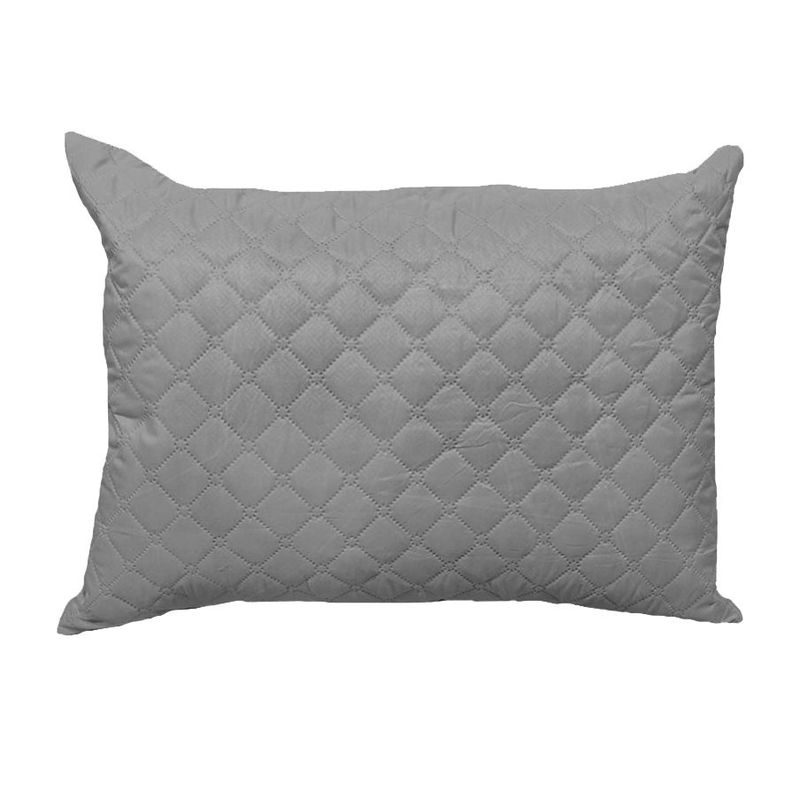 LENCICOL - Almohada Siliconada +  Protector Almohada Gris