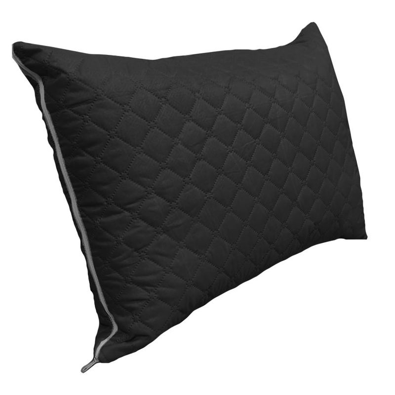 LENCICOL - Almohada Siliconada +  Protector Almohada Negro
