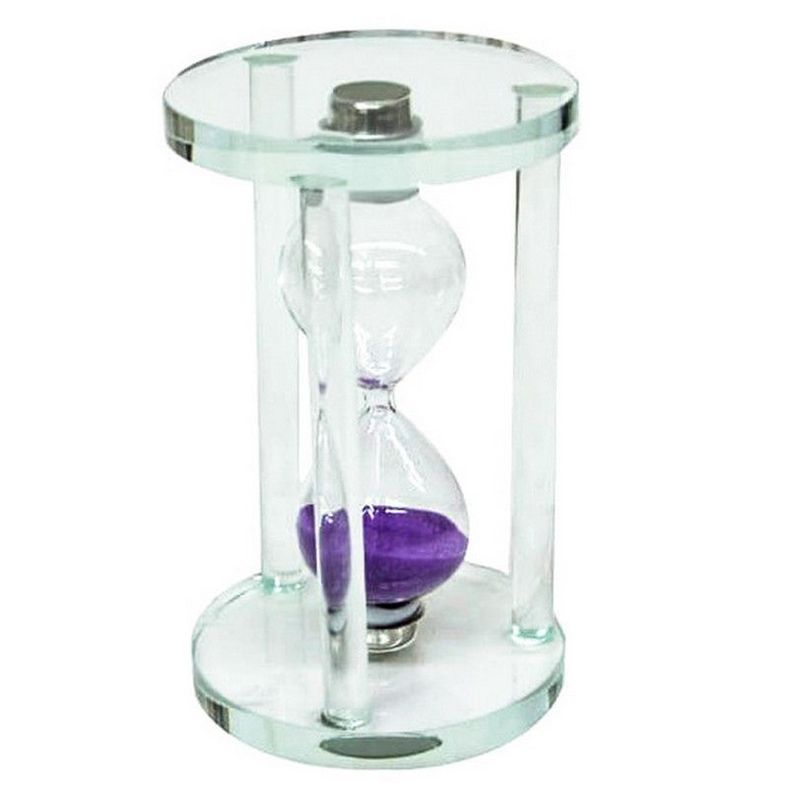 DAYOSHOP - Reloj De Arena Decoraciòn Cristal Arena Violeta