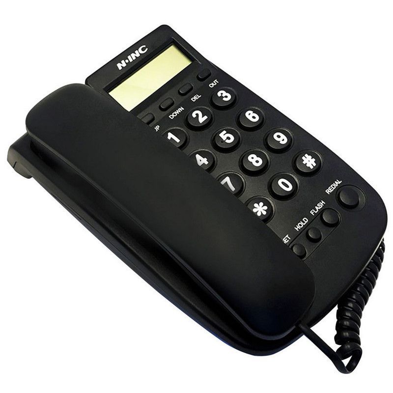 DAYOSHOP - Telefono Fijo Escritorio Alambrico Pantalla Lcd Kx-t078cid