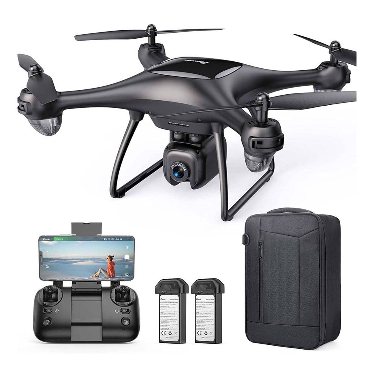ONE PIXEL - Dron Potensic P5 4K Wifi 5G Gps Negro