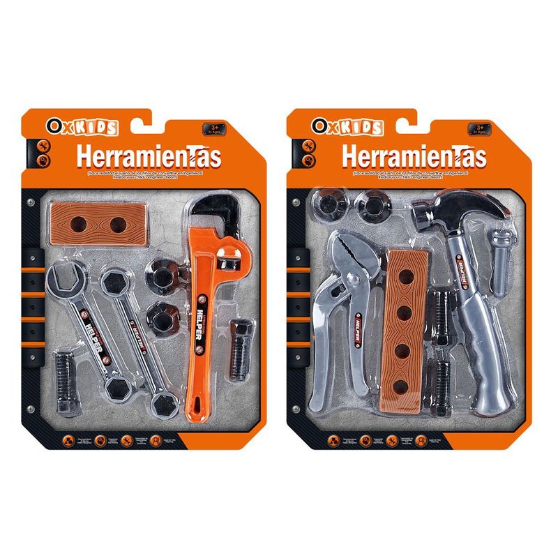 OX TOYS - SET DE HERRAMIENTAS 8PCS 2 MODELOS