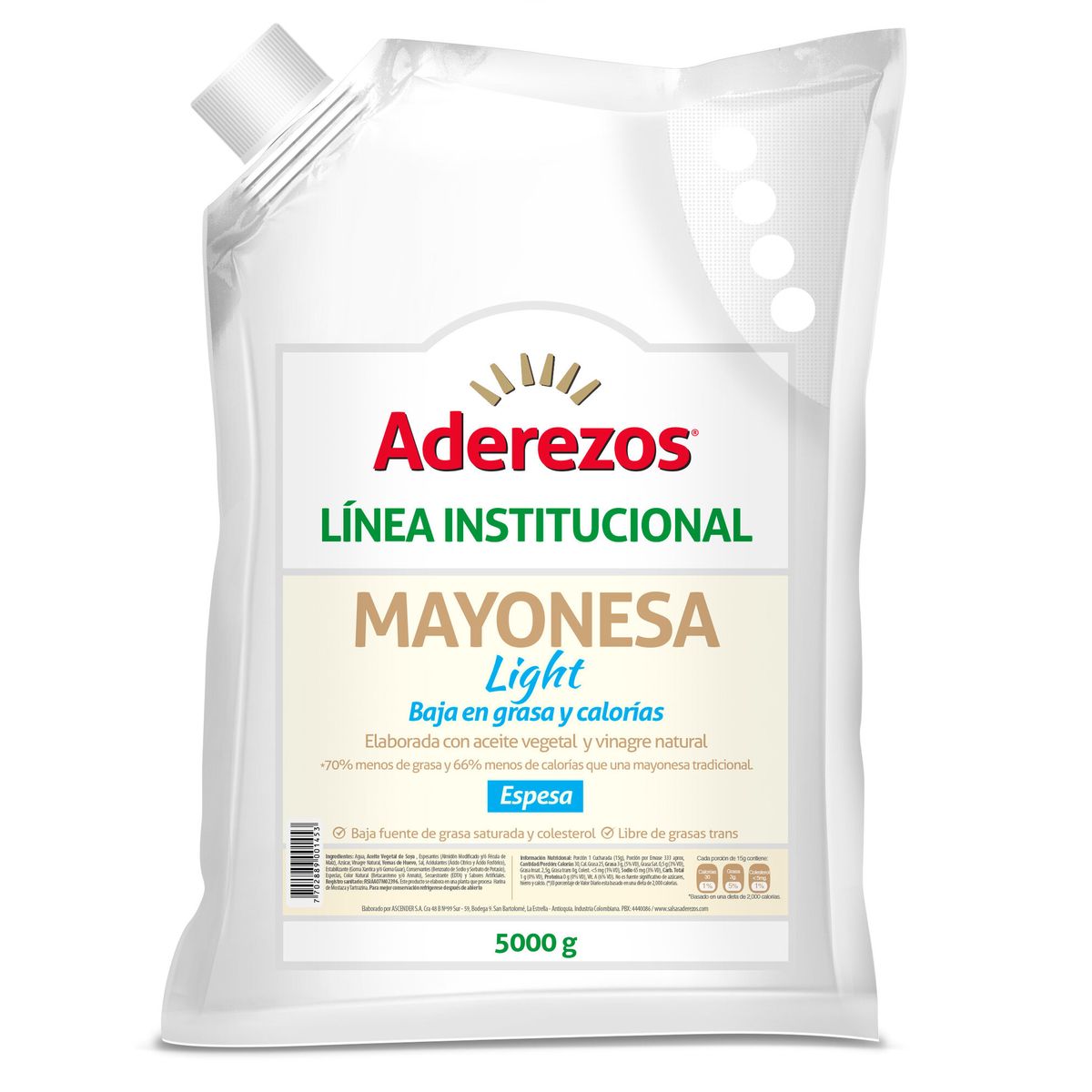 ADEREZOS - Salsa Mayonesa Aderezos X 5000gr