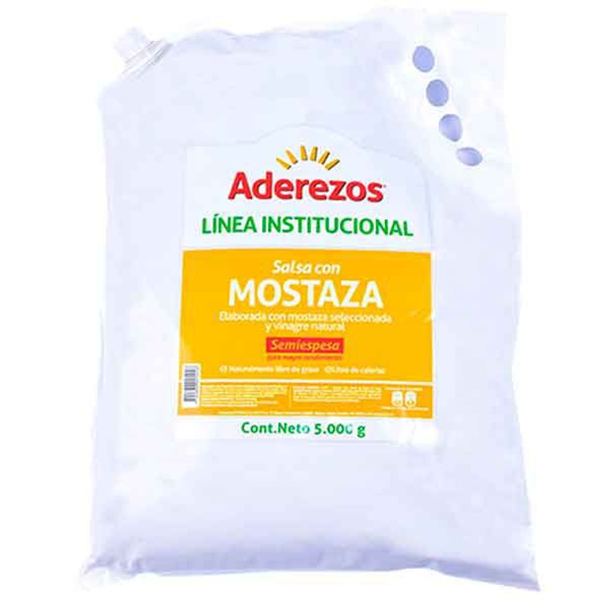 ADEREZOS - Salsa Con Mostaza Aderezos X 5000g